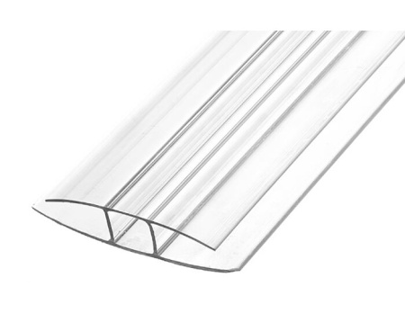 Профиль соединительный неразъемный Н 10мм L=6м (прозрачный) Профиль соединительный неразъемный Н 10мм L=6м (прозрачный)