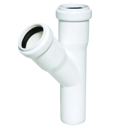 Изображение: тройник канализационный внутр. пп белый 32х32х45° armakan в Лиде