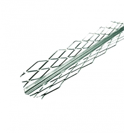 Изображение: уголок для мокрых штукатурок 3м (34мм) (упак.25шт) (стальной сетчатый) в Лиде