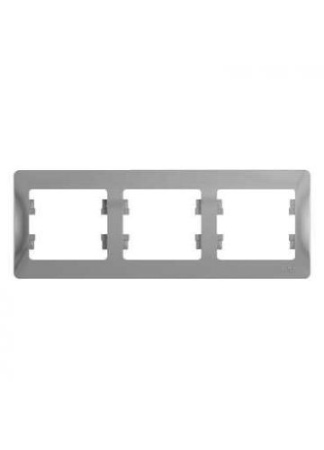 Рамка Glossa GSL000303 3-пост. гориз., алюм. т.м.Schneider Electric в Лиде - изображение Изображение: рамка glossa gsl000303 3-пост. гориз., алюм. т.м.schneider electric в Лиде