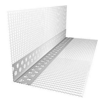 Картинка: уголок штукатурный алюминиевый с сеткой (упас-с-0,22-18,5*3000) в Лиде