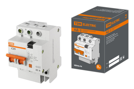 Автоматы дифференциальные  АД -2 2Р 25А TDM (30м) в Лиде - изображение Изображение: автоматы дифференциальные  ад -2 2р 25а tdm (30м) в Лиде