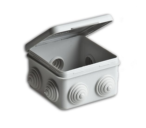 Коробка расп для о/п  80х80х50 мм,7 вводов (с отк.кр) (упак.90 шт) РФ в #REGION_NAME_DECLINE_PP# - изображение Изображение: коробка расп для о/п  80х80х50 мм,7 вводов (с отк.кр) (упак.90 шт) рф в #REGION_NAME_DECLINE_PP#