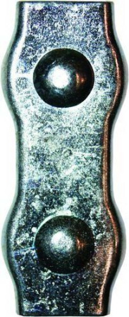 Зажим для стальных канатов 6мм, двойной оцинк (упак 2шт) т.м.ЕКТ